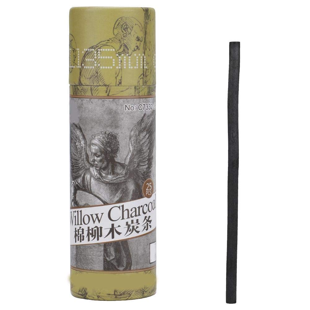ACCESORIOS PARA DIBUJO MARIE´S C7330-25 CARBONCILLO 2-4mm BX25, NEGRO