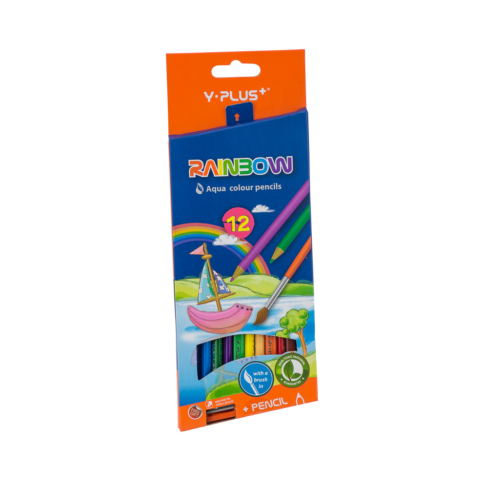 CRAYON DE MADERA Y-PLUS ACUARELABLE 12 COLORES