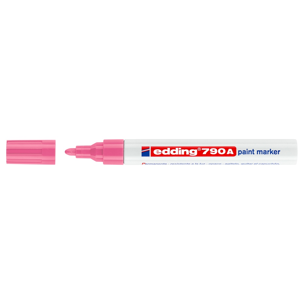 MARCADOR EDDING PERMANENTE 790 GRUESO ROSADO (40X10)