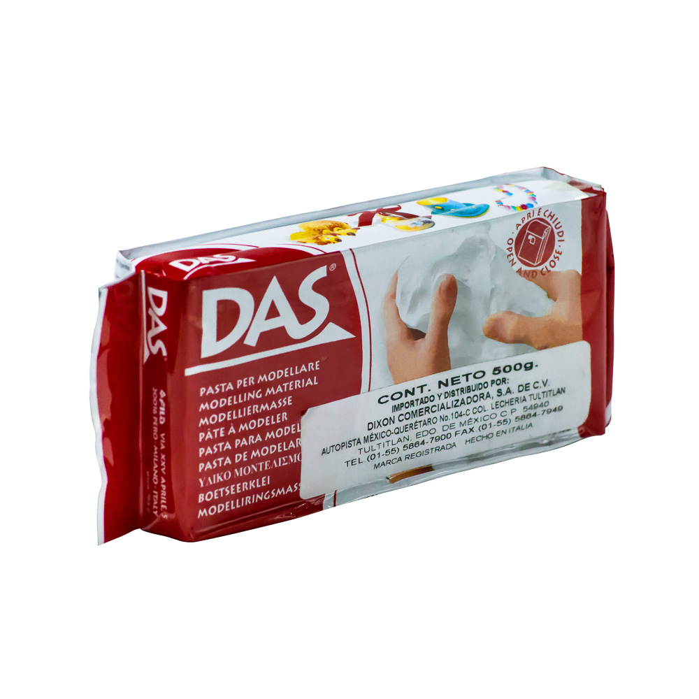 MASA MOLDEABLE DAS DE 1/2 KG BLANCO