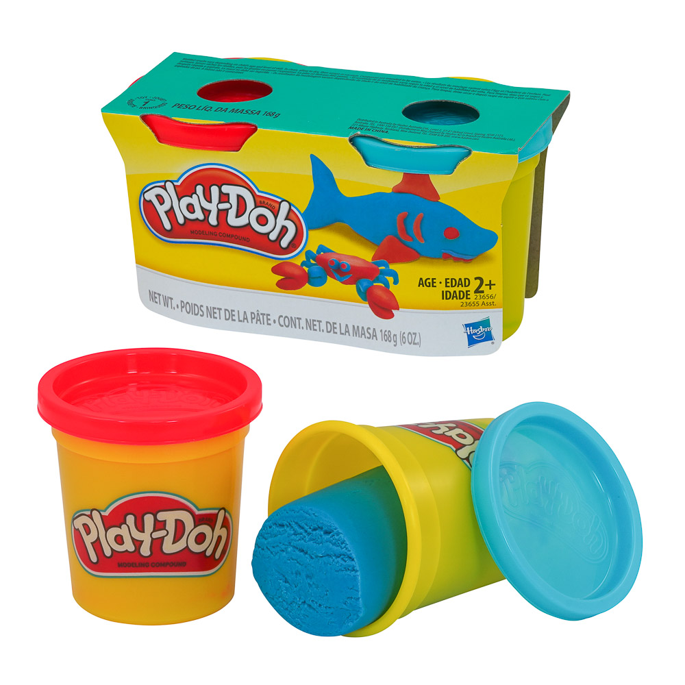 MASA MOLDEABLE PLAY DOH 2 UNIDADES 6 ONZAS