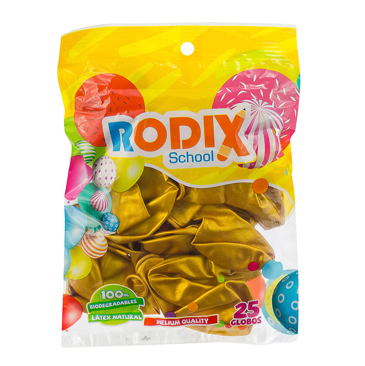 GLOBO RODIX NO.12 BX25 METALICO DORADO/ORO 