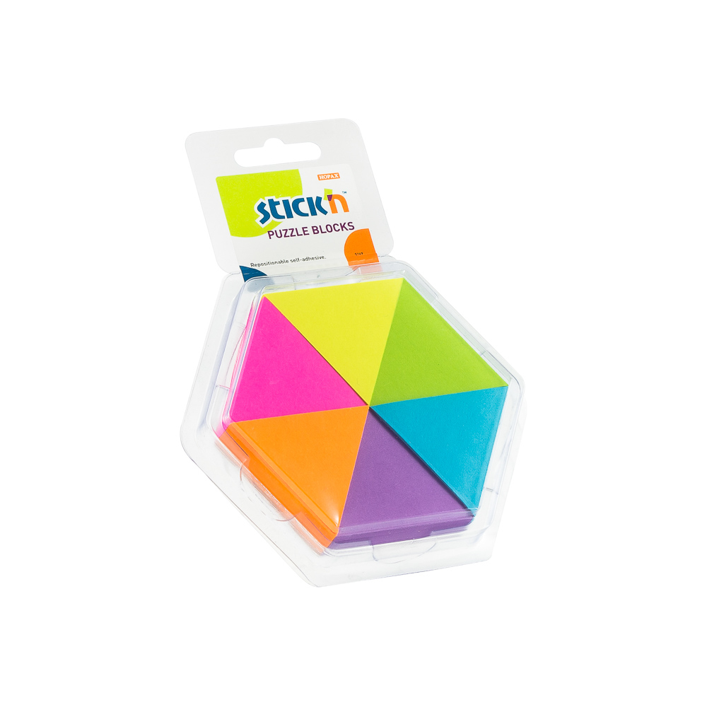 BLOCK STICKN 21369 TRIANGULOS 6 COLORES