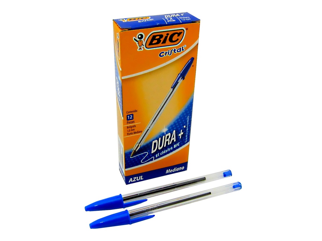 BOLIGRAFO BALL PEN BIC DURA + P. MEDIANO 1.0 MM AZUL
