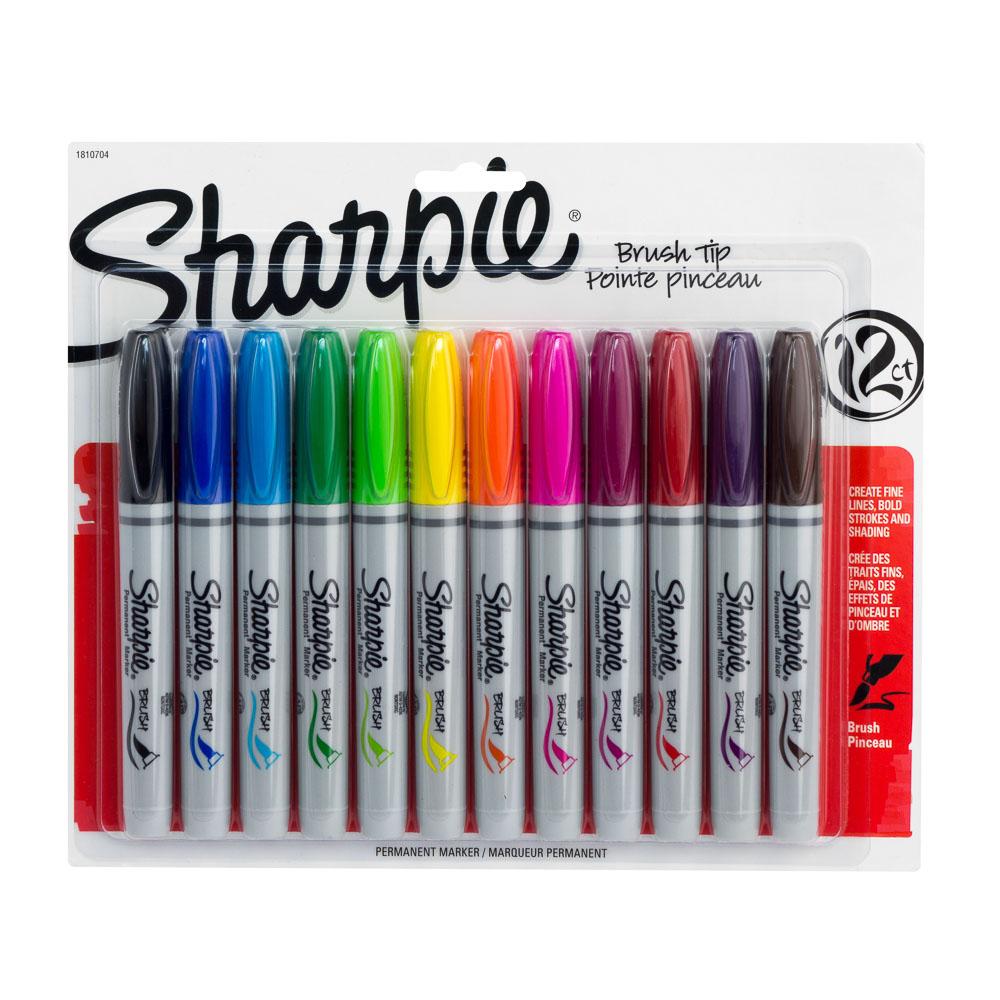 ESTUCHE SHARPIE PUNTA DE PINCEL 12 COLORES