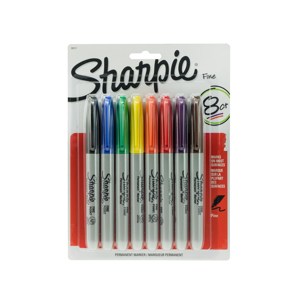 MARCADORES EN ESTUCHE SHARPIE 30217PP P/FINA 8 COL.