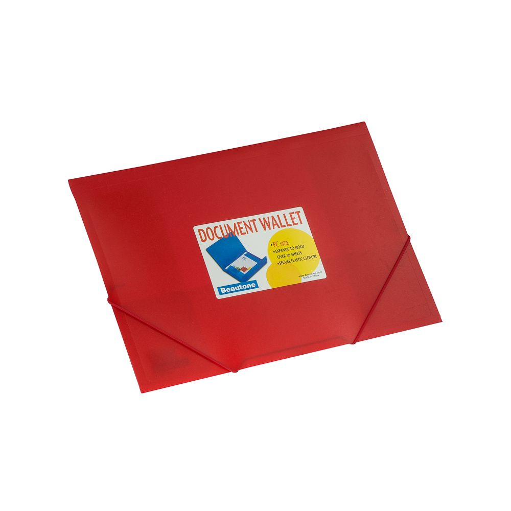 FOLDER ESPAÑOL BEAUTONE OFICIO 3875-0  TRANS. ROJO