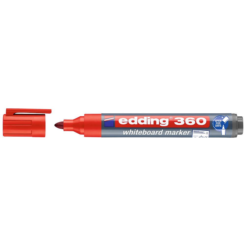 MARCADOR EDDING PIZARRA 360 REDONDO ROJO