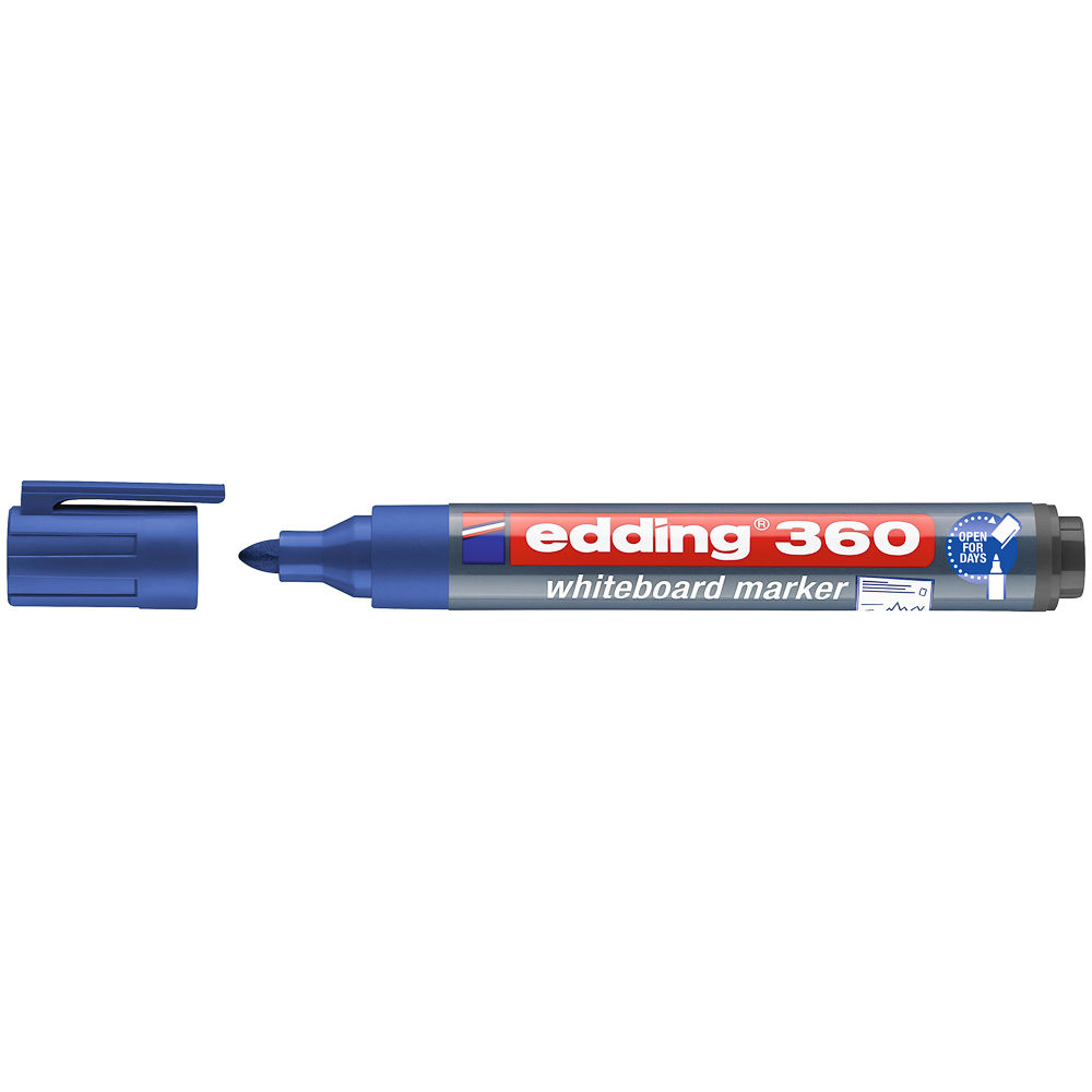 MARCADOR EDDING PIZARRA 360 REDONDA AZUL
