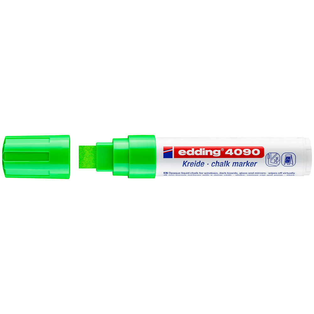 MARCADOR P/VIDRIO EDDING 4090 P/CUADRADA 11 VERDE CLARO