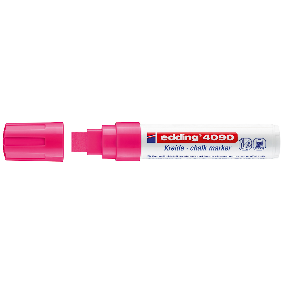 MARCADOR P/VIDRIO EDDING 4090 P/CUADRADA 69 ROSADO