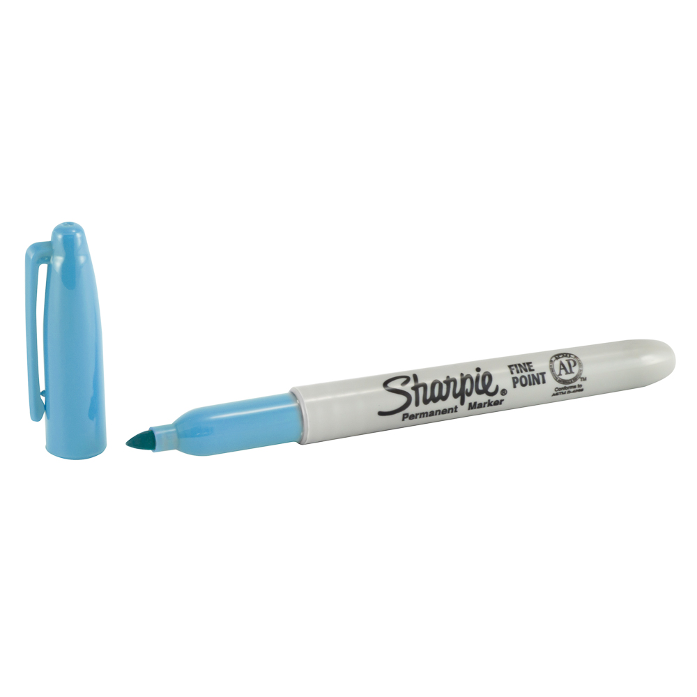 MARCADOR PERMANENTE SHARPIE P/FINA 32088 CELESTE