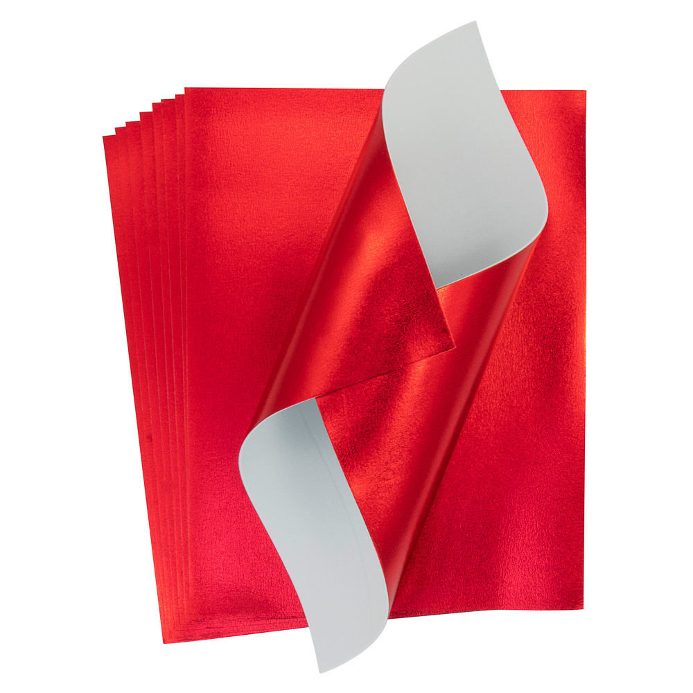 FOAMY FAST METALIZADO 8.5"X11" ROJO