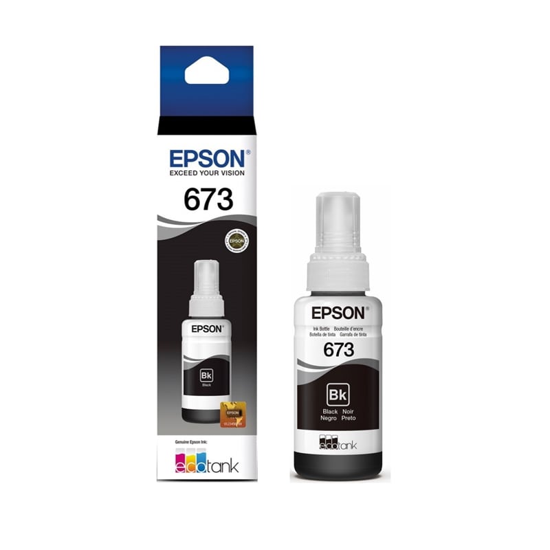 TINTA ORIGINAL EPSON L800 T673120 NEGRO 70ML 
