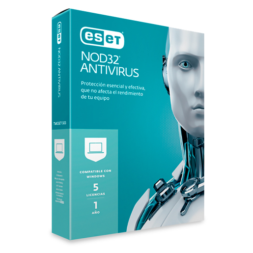 LICENCIA ESET NOD32 ANTIVIRUS 5 DISPOSITIVOS  1 AÑO