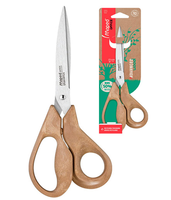 TIJERA MAPED 499111 ADVANCED WOOD 21CM (8"1/4) MADERA