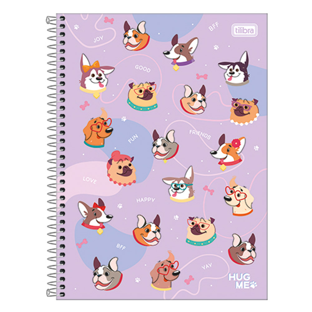 CUADERNO C/ESPIRAL TILIBRA 314137 T/DURA 160H HUG ME 10 MAT RAY