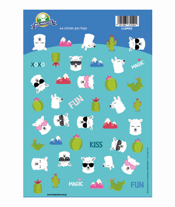 STICKERS INDIVIDUAL LLAMA - OSITOS