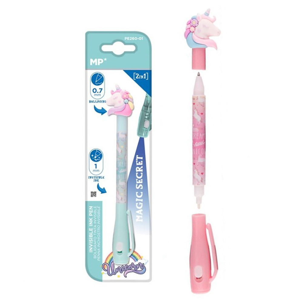 BOLIGRAFO MP PE260-01 MAGIC SECRET 0.7MM 2 EN 1 UNICORNIO