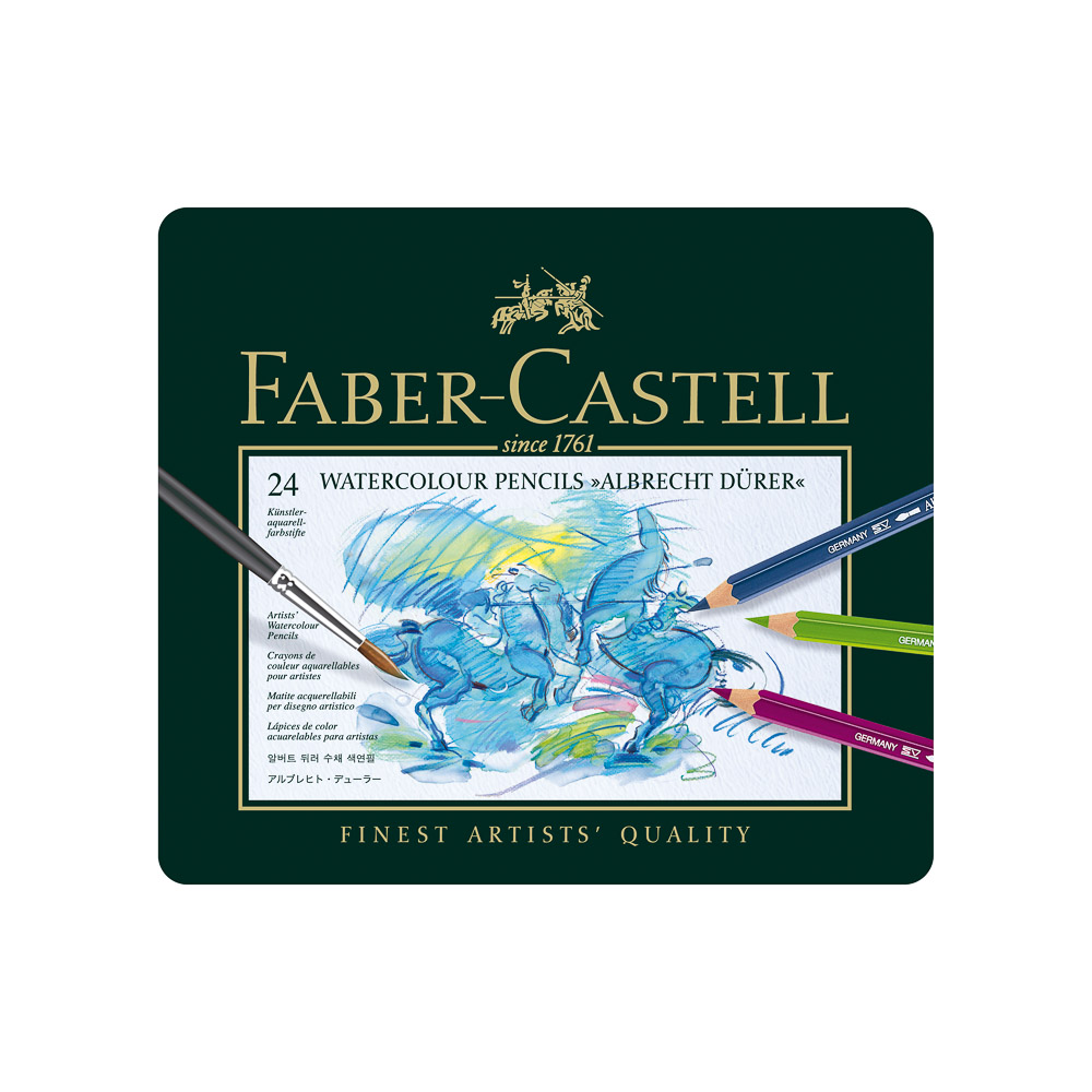 CRAYON DE MADERA FABER CASTELL ALBRECHT 117524 ACUARELABLE 24 COL