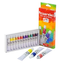 [13556] ACUARELA FAST PROFESIONAL 12 ML CAJA 12 COLORES