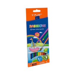 [13831] CRAYON DE MADERA Y-PLUS ACUARELABLE 12 COLORES