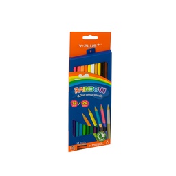 [13449] CRAYON DE MADERA Y-PLUS BICOLOR 12-24 TRIANGULAR