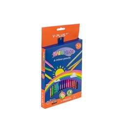 [13830] CRAYON DE MADERA Y-PLUS PC1503 36 COLORES LARGO TRIANGULAR 