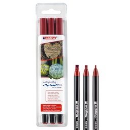 [13778-ROJO] MARCADOR CALIGRAFICO EDDING 1255 EST. X3 ROJO CARMESI