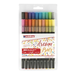 [15759] MARCADOR EDDING 1340 PUNTA DE PINCEL 20 COLORES  