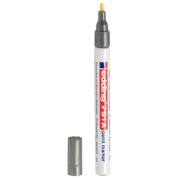 [06163-PLATEADO] MARCADOR METALICO EDDING 791 P/MEDIANA PLATEADO