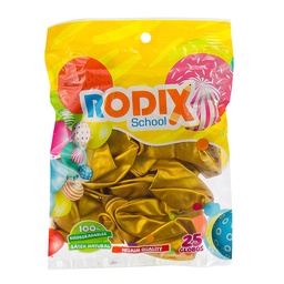 [55137] GLOBO RODIX NO.12 BX25 METALICO DORADO/ORO 