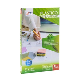 [14509] PLASTICO PARA LAMINAR FAST CX100 OFICIO 9"X14.5" X 5 MILESIMAS