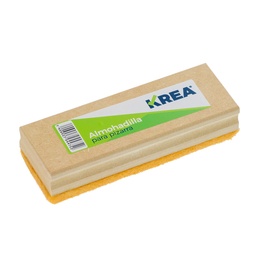 [14224] ALMOHADILLA P/PIZARRON KREA MADERA FELPA AMARILLA