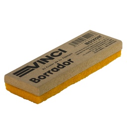 [10753] ALMOHADILLA PARA PIZARRON VINCI MADERA FELPA AMARILLA