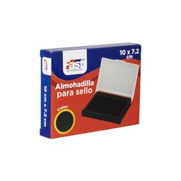 [16983-NEGRO] ALMOHADILLA P/SELLO FAST 10X7.2 CMS NEGRO