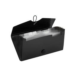 [05898-NEGRO] ARCHIVADOR BEAUTONE 4232-6 CHEQUE 12 SEPARADORES METALIC NEGRO