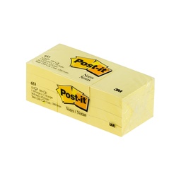 [11190] BLOCK POST IT 654 3"X3" AMARILLO 