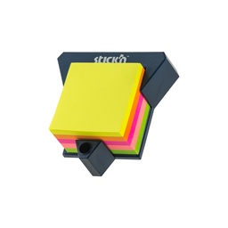 [07833] BLOCK STICKN 21272 3"X3" CUBO NEON CON BASE
