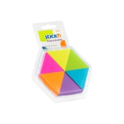 [10566] BLOCK STICKN 21369 TRIANGULOS 6 COLORES
