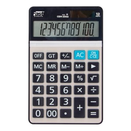 [14104] CALCULADORA P/ESCRITORIO FAST CEM-2002 METALICA 12 DIG. 