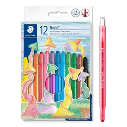 [07291] CRAYON DE CERA STAEDTLER 221 GIRABLES 12 COLORES