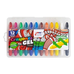 [14012] CRAYON GEL FAST COLORFUL12 COLORES