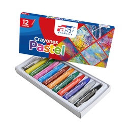 [10101] CRAYON PASTEL FAST 812 GRASO 12 COLORES