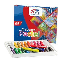 [10102] CRAYON PASTEL FAST 824 GRASO 24 COLORES