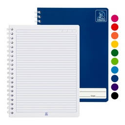 [09033-RAYADO] CUADERNO DOBLE ANILLO CONQUISTADOR 3049 100 HOJAS RAYADO
