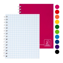 [05728-CUADROS] CUADERNO DOBLE ANILLO CONQUISTADOR 70 HOJAS CUADROS 8MM