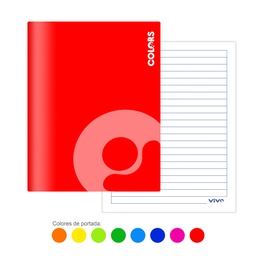 [04119-RAYADO] CUADERNO ENGRAPADO VIVO 40H. 239983 RAYADO