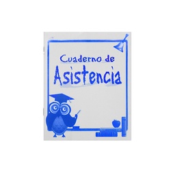 [00286] CUADERNO PARA ASISTENCIA FAST CORTO 14 HOJAS 34 ALUMNOS (25)
