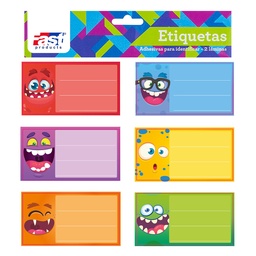[14105-11] ETIQUETA AUTOADHESIVA P/CUADERNO FAST BX2 EXPRESION (120)